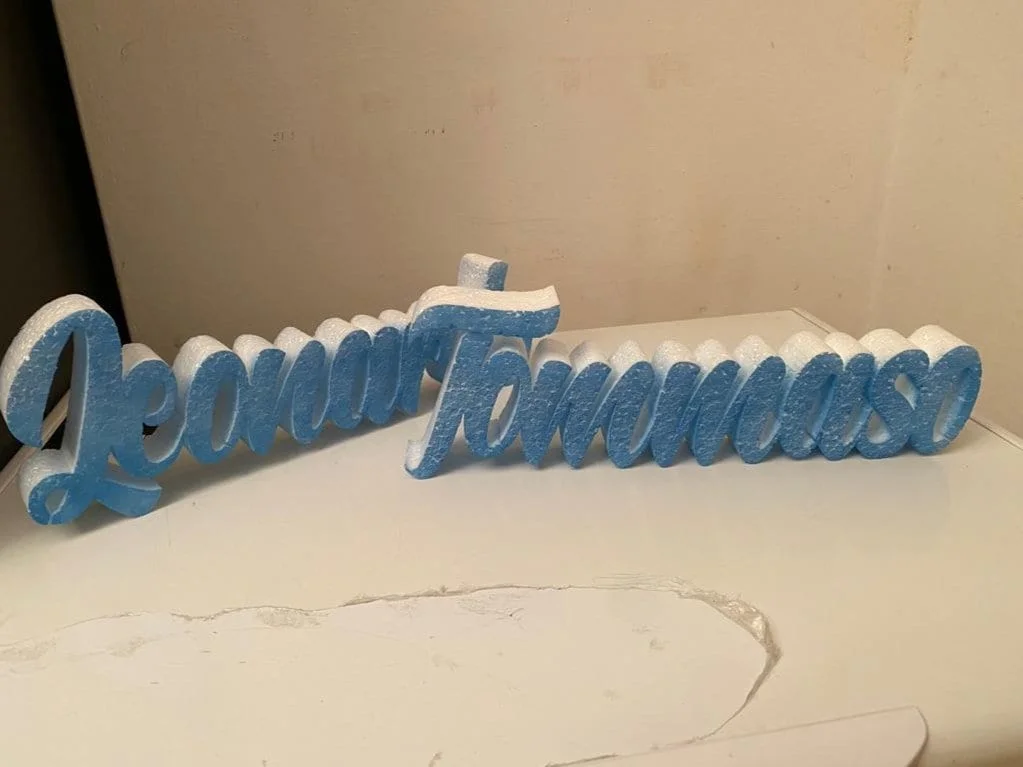 Scritte in polistirolo personalizzate