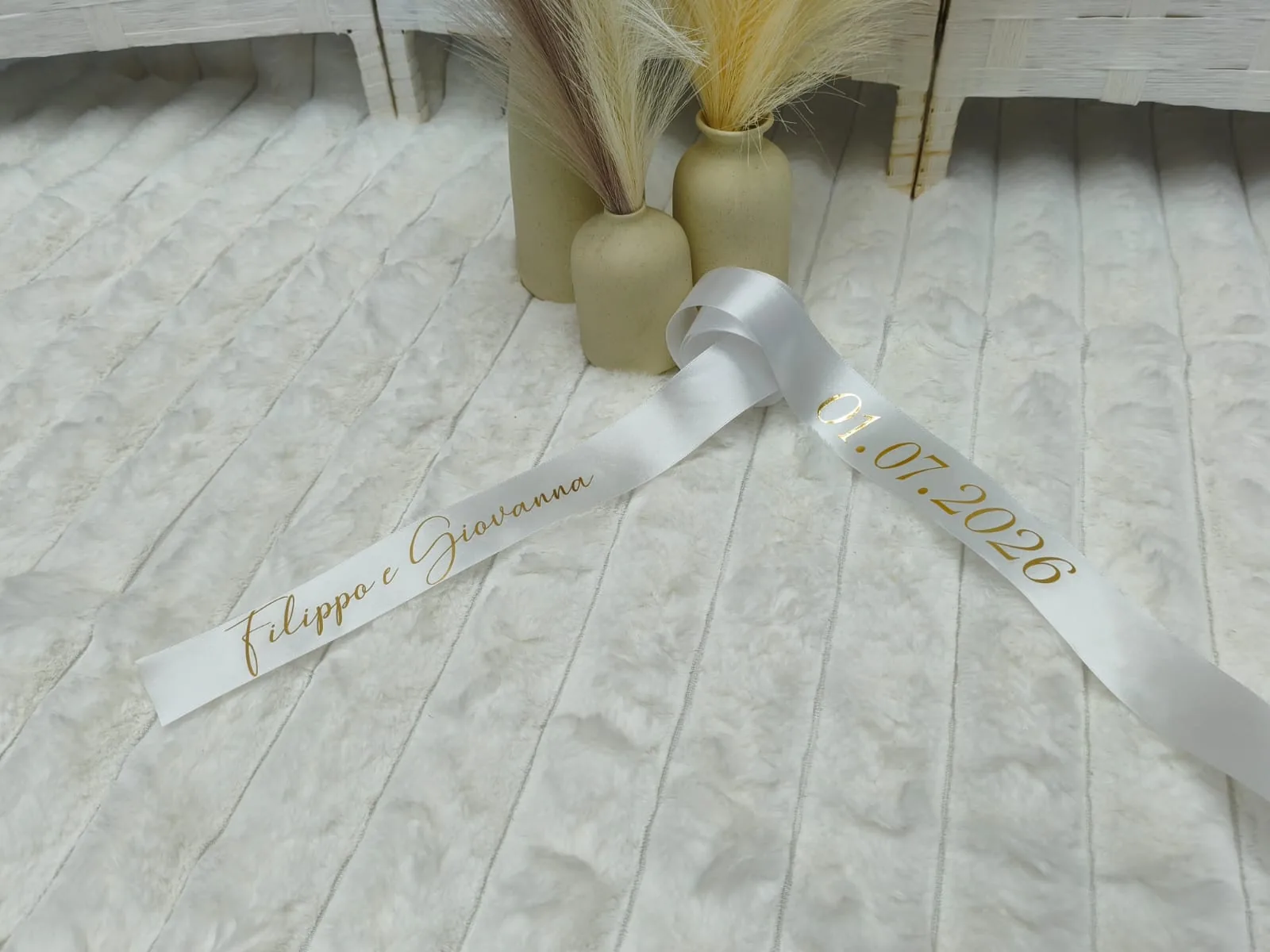 Nastri personalizzati per bouquet o corone laurea Lab Creation 24